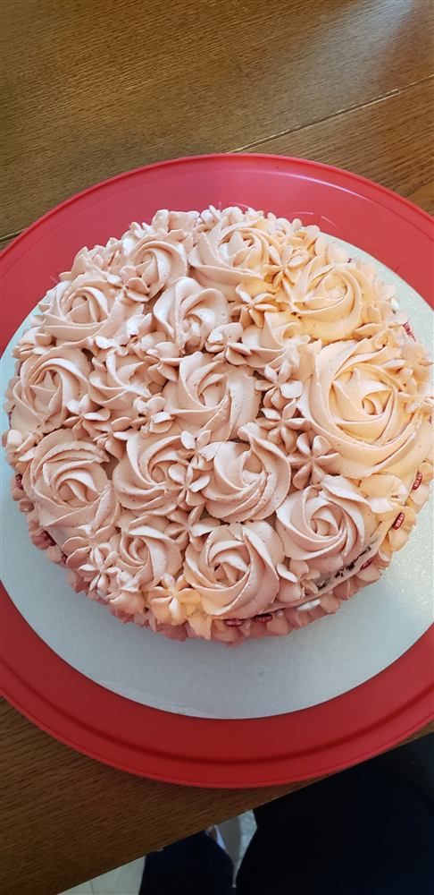 Elegant tiered cake
